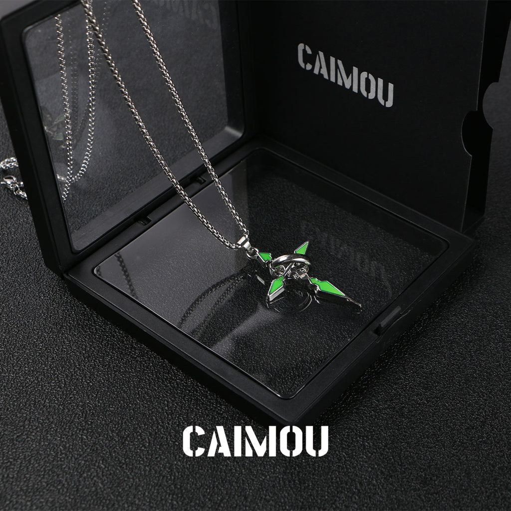 Single-ring cross necklace