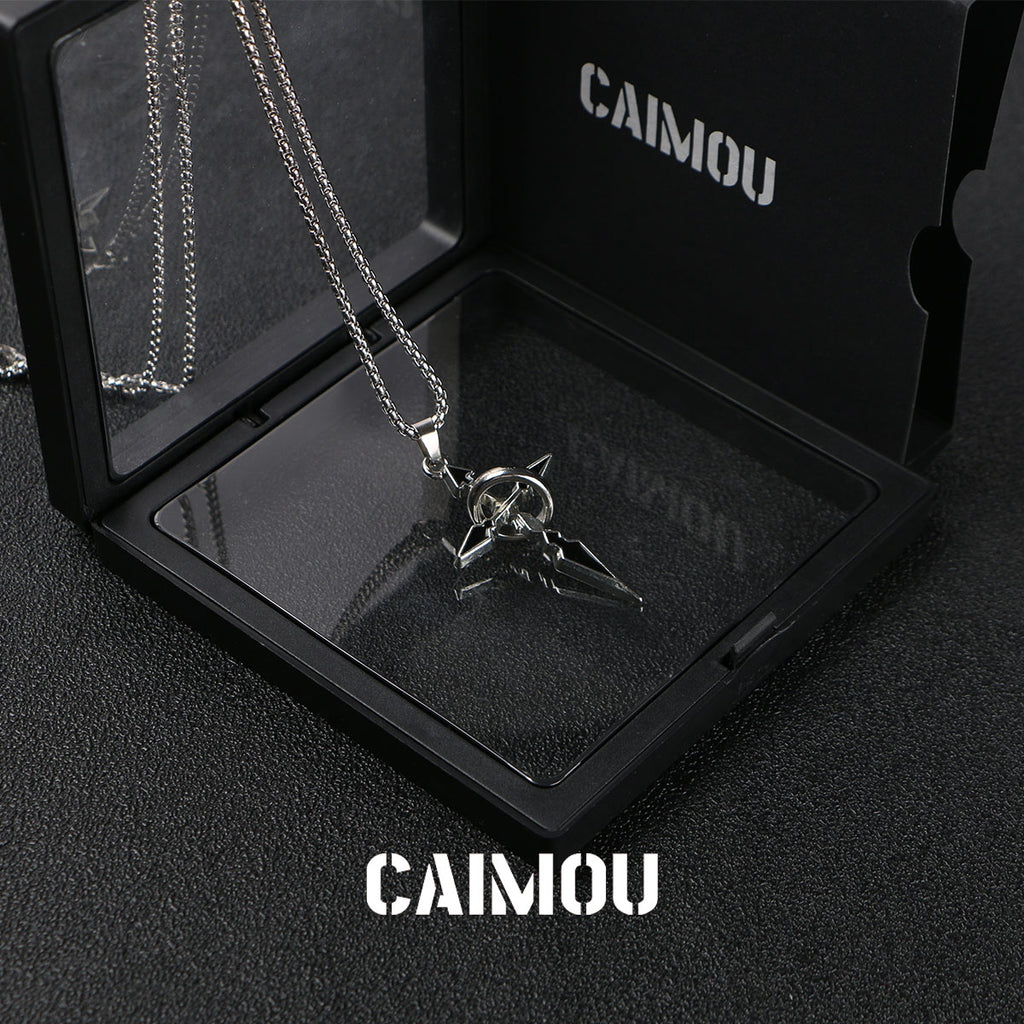 Single-ring cross necklace