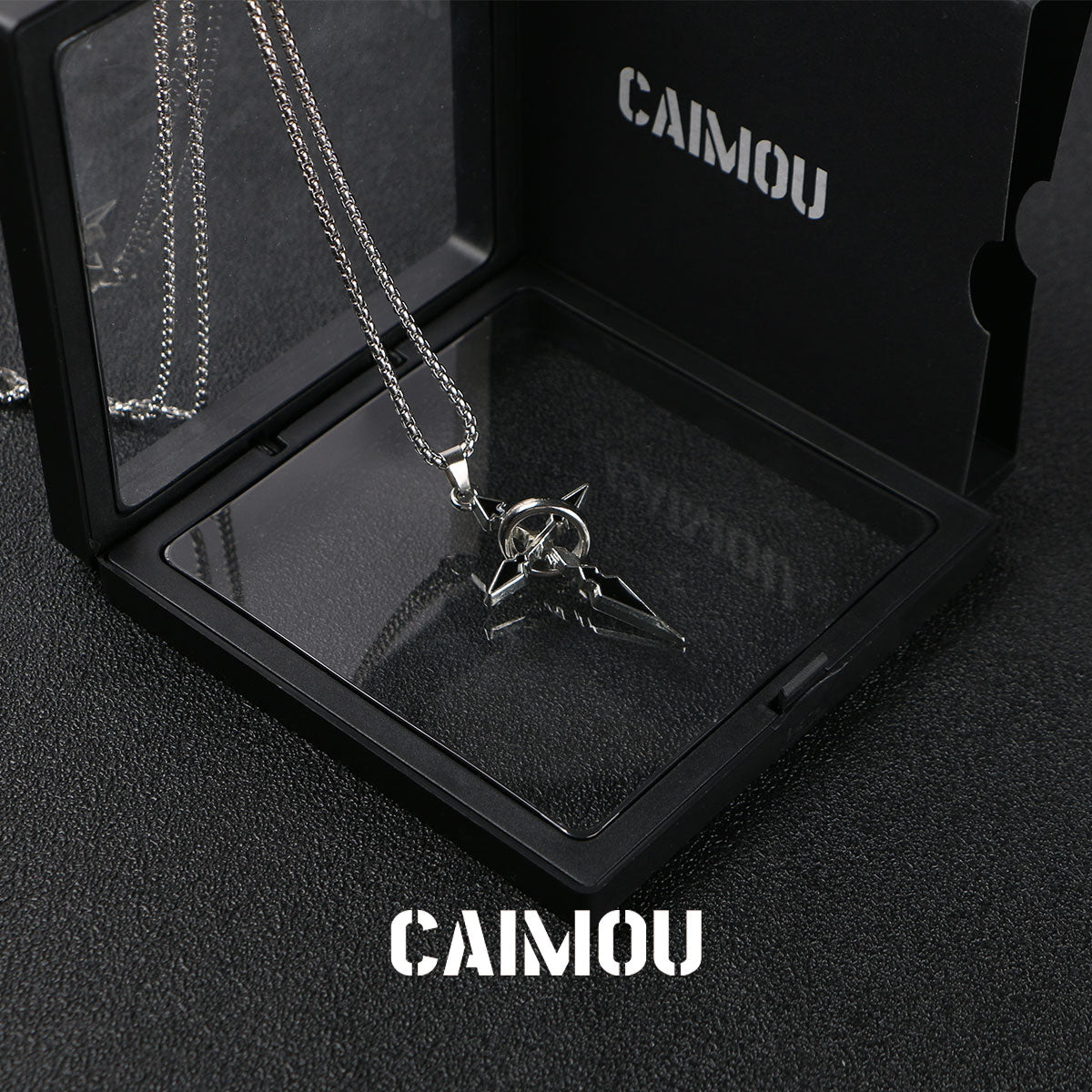 Single-ring cross necklace