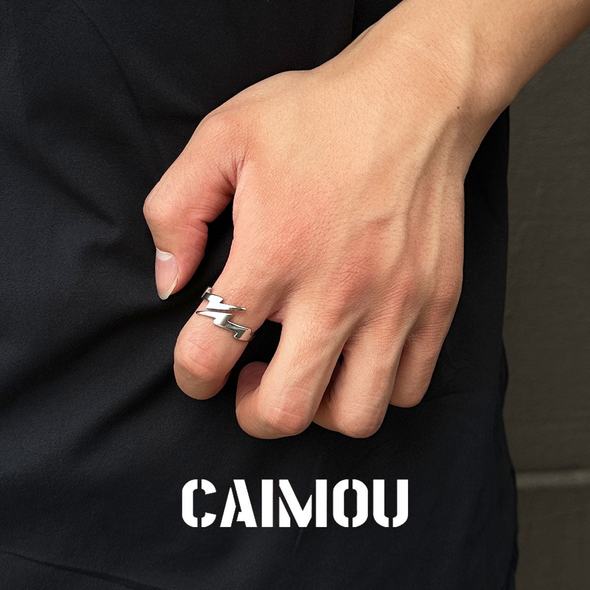 Lightning Open Adjustable Ring