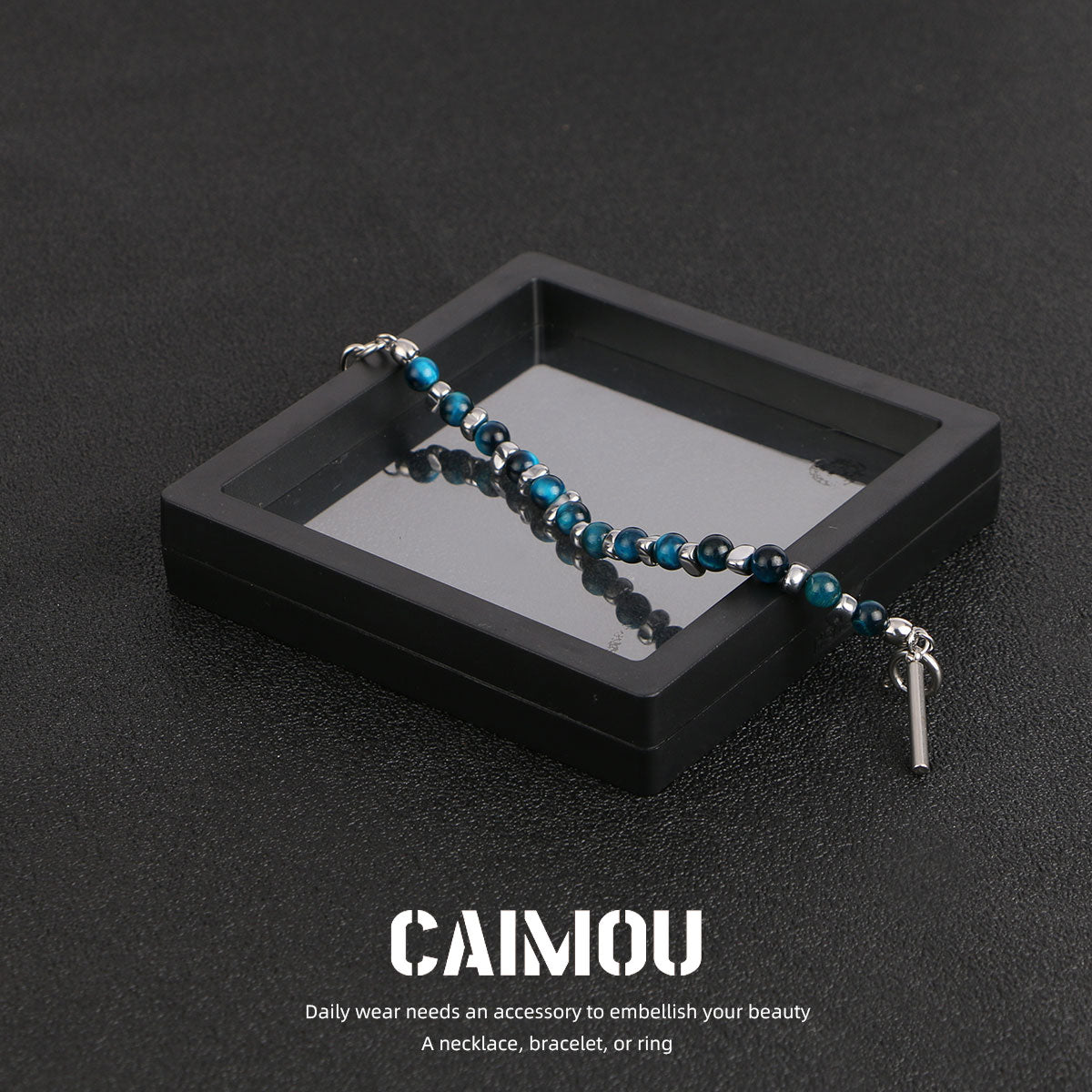 Blue Natural Stone Spliced Bracelet