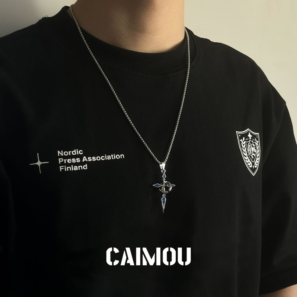 ✝️⭕Single-ring cross necklace