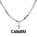 ✨✝️cross zircon necklace