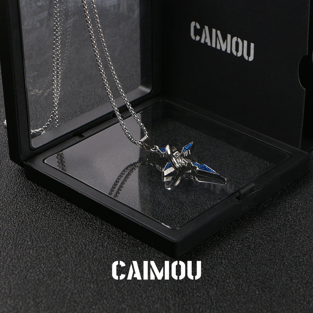 Single-ring cross necklace