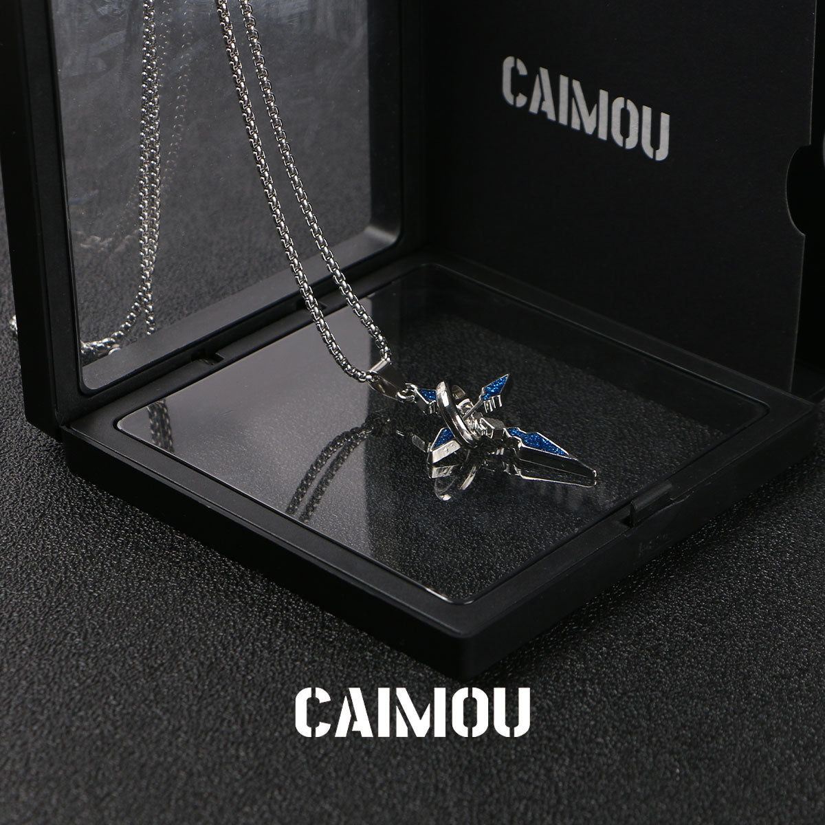 Single-ring cross necklace