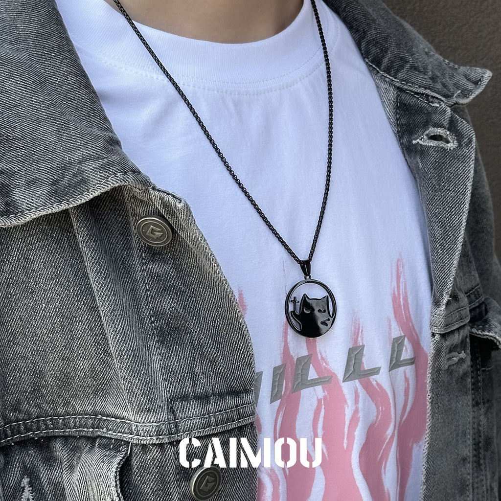 Black Cat Couple Necklaces