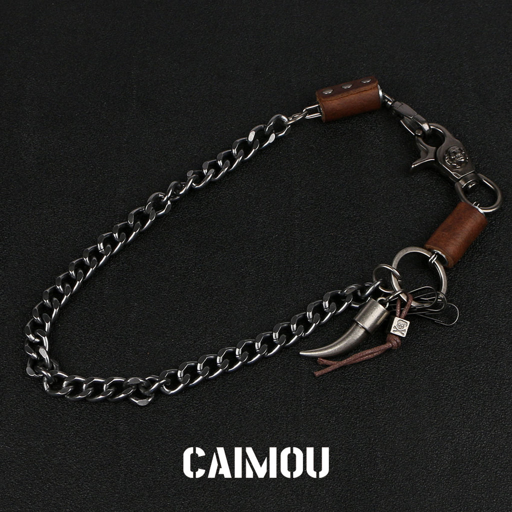 Tusk Pendant Single Layer Pants Chain
