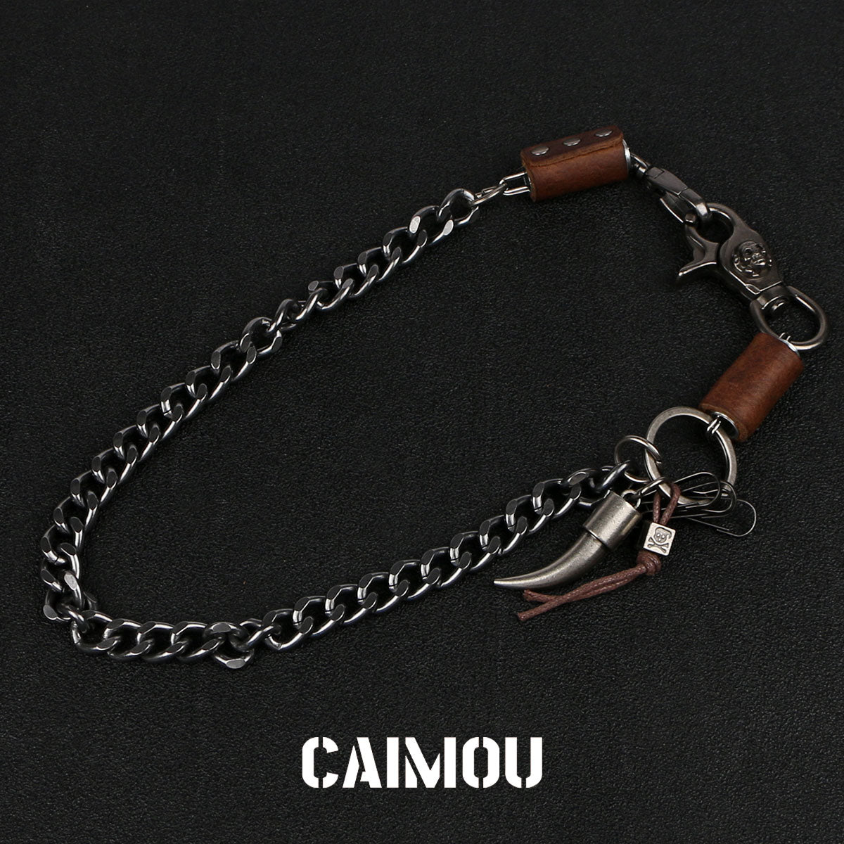 Tusk Pendant Single Layer Pants Chain