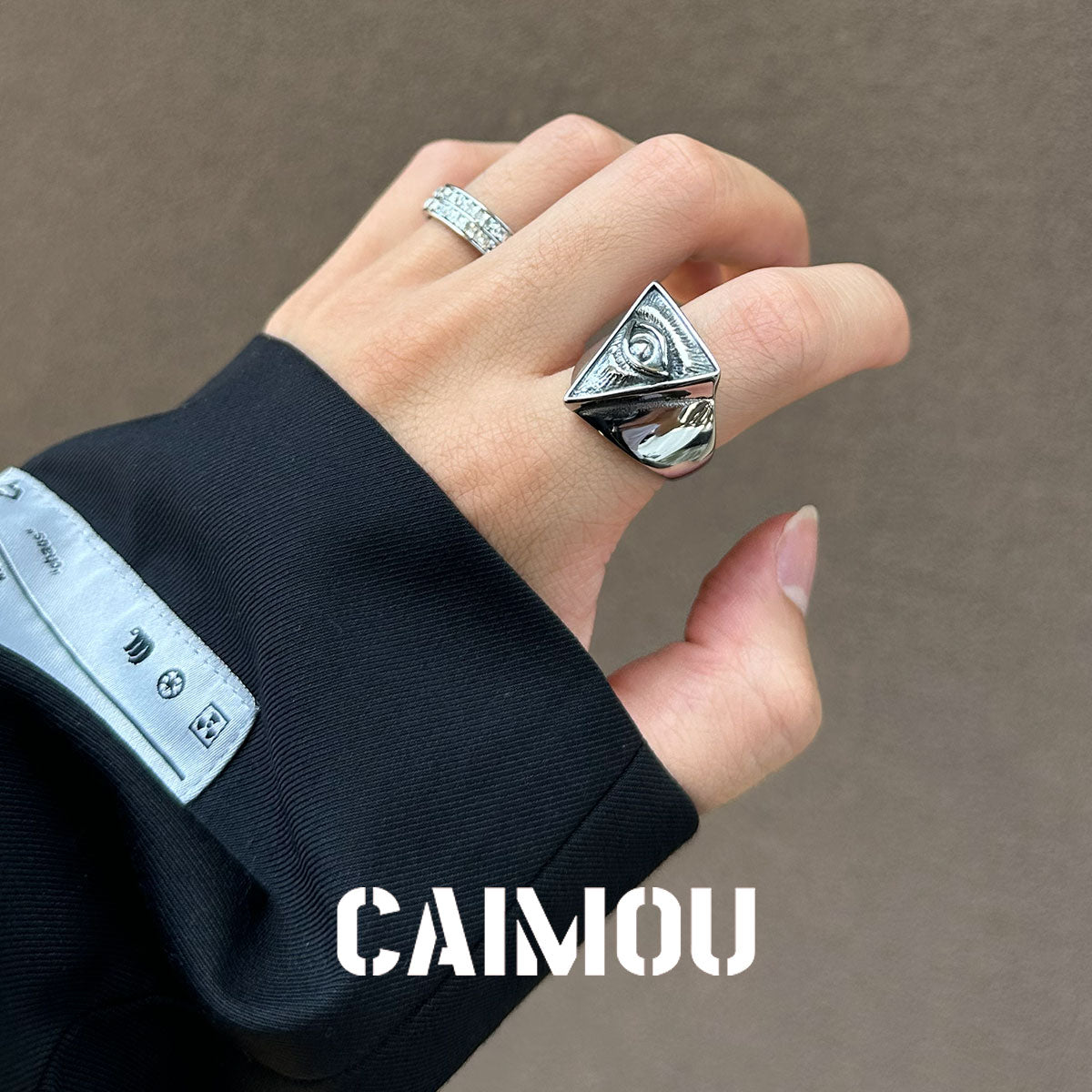 All-Seeing Eye Titanium Steel Ring