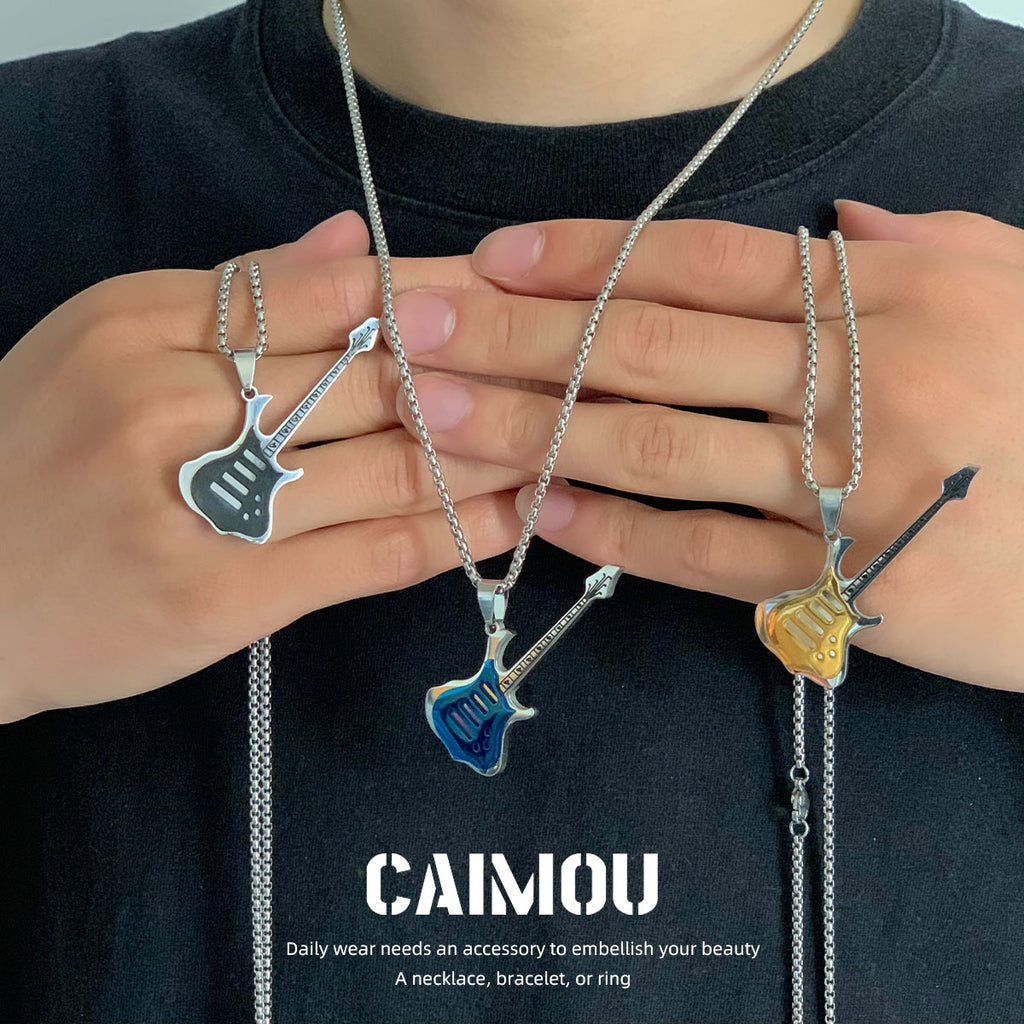 Electric Guitar Pendant Necklace