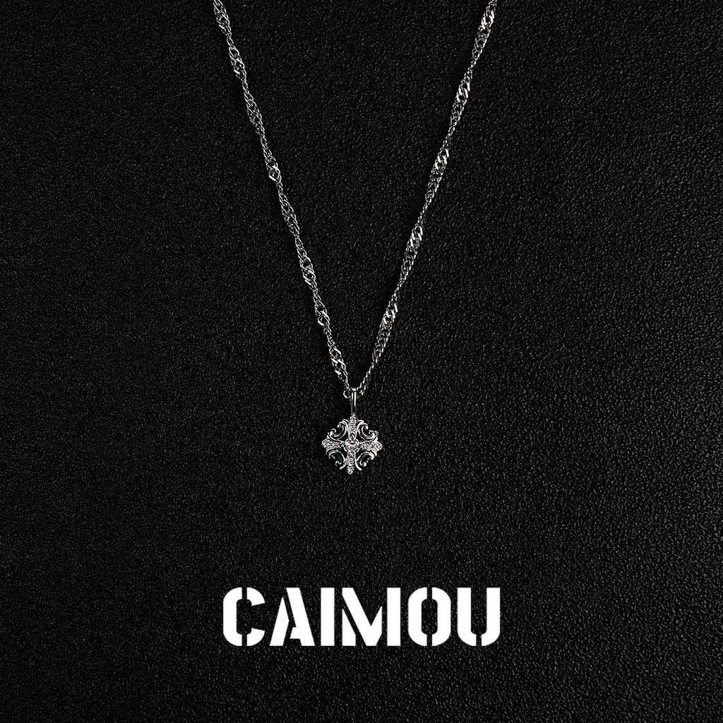 Vintage Cross Choker Necklace