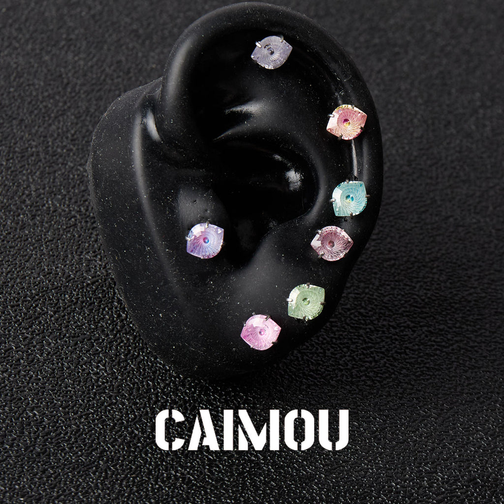 Evil Eye Zircon Stud Earrings