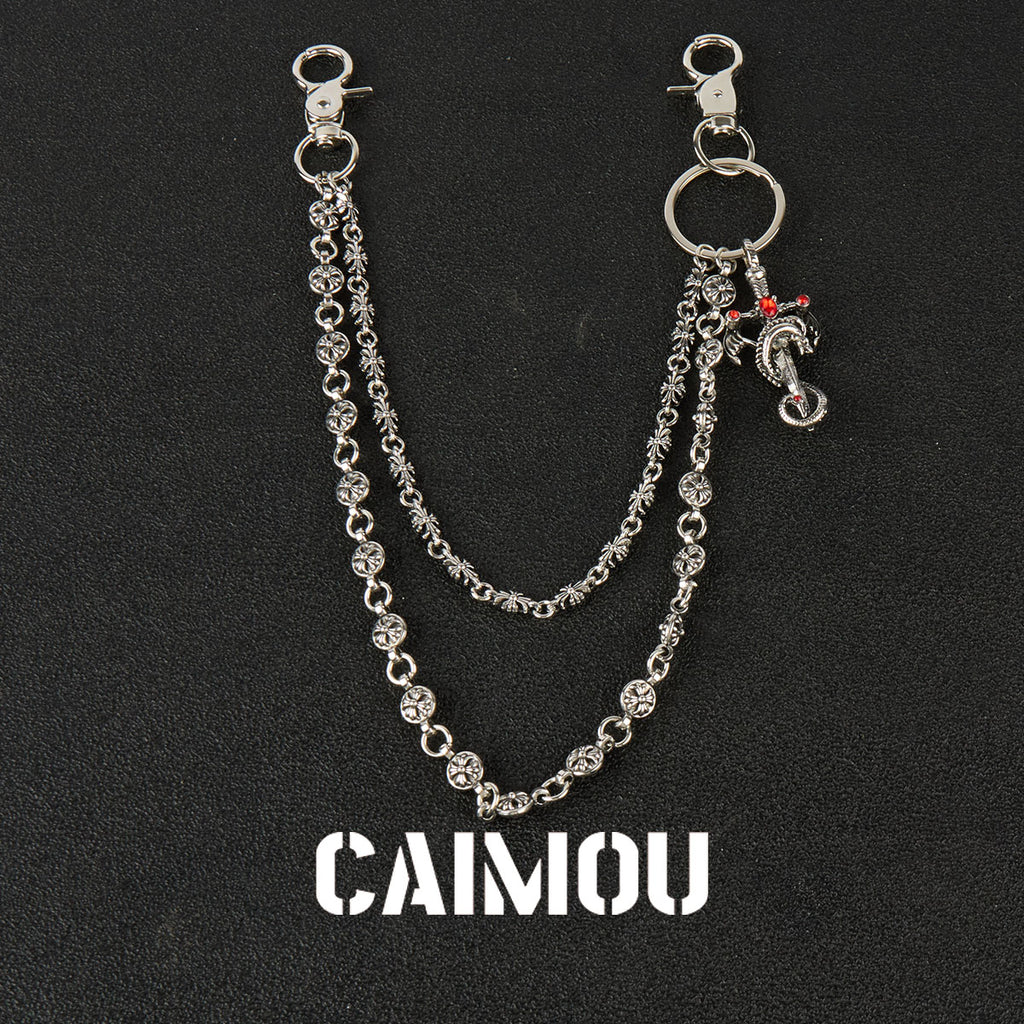 Red Sword Double‑Layer Pant Chain