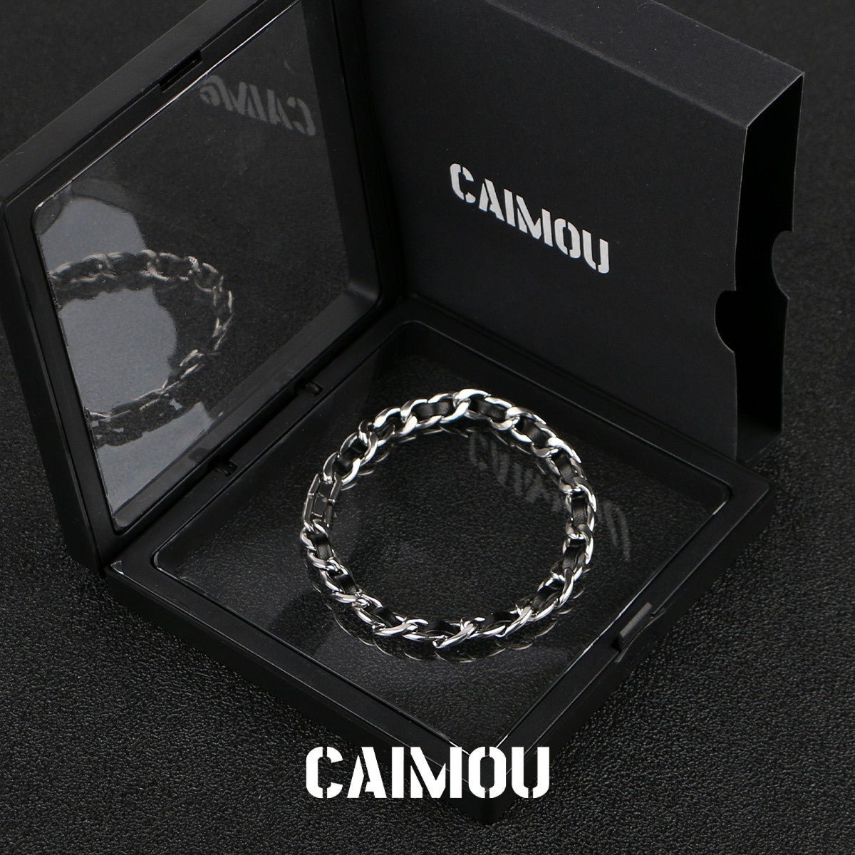 Leather Cord Bracelet with Hidden Clasp