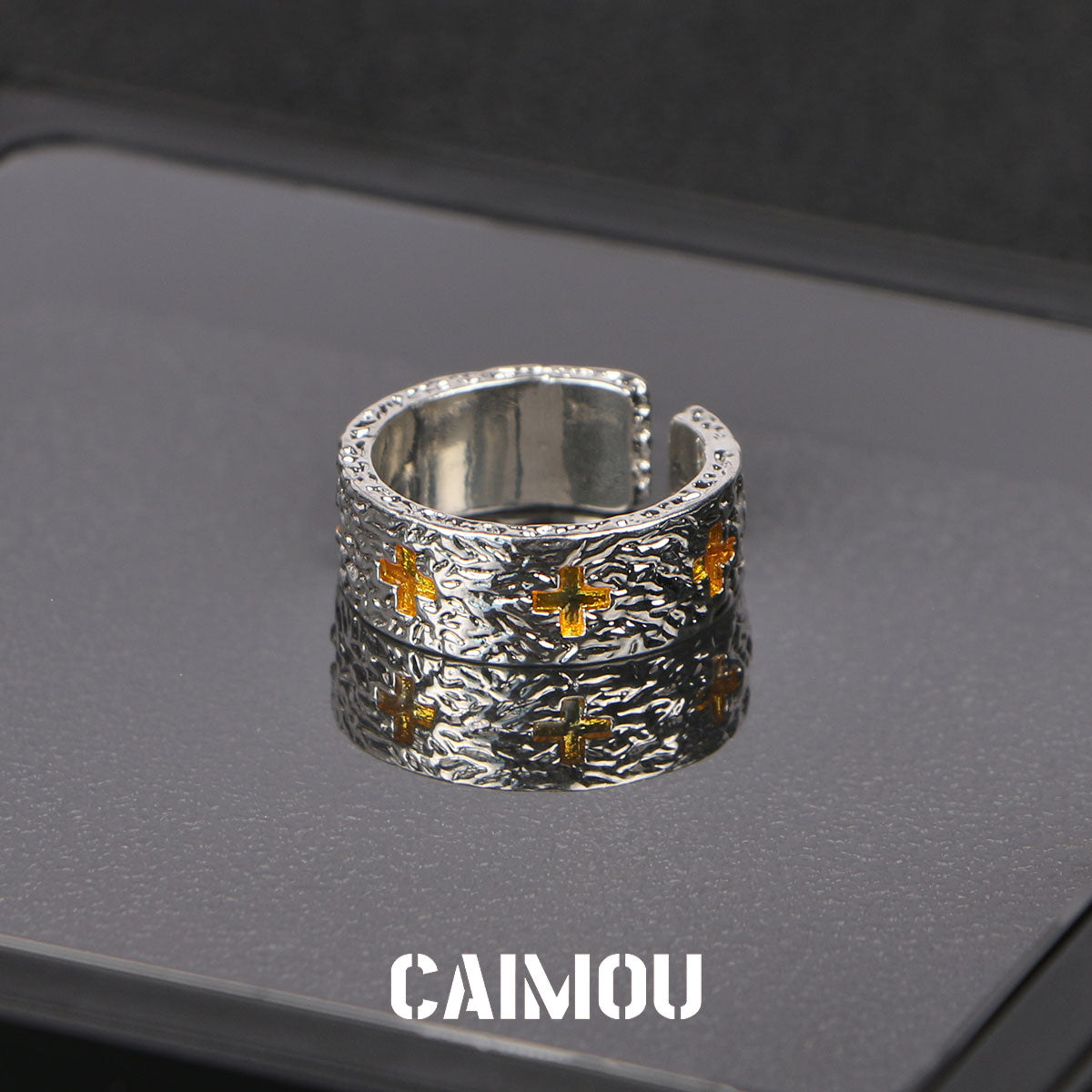 Gold Cross Ring