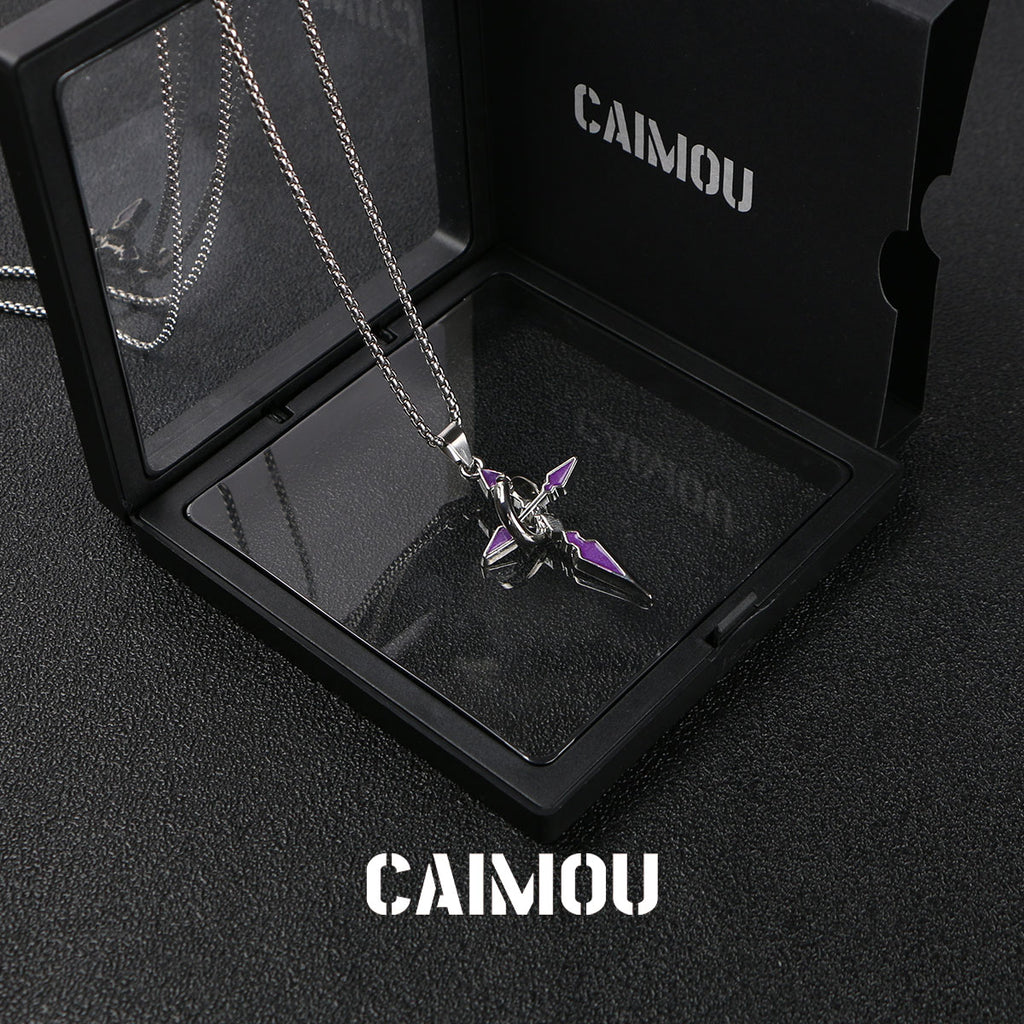 Single-ring cross necklace
