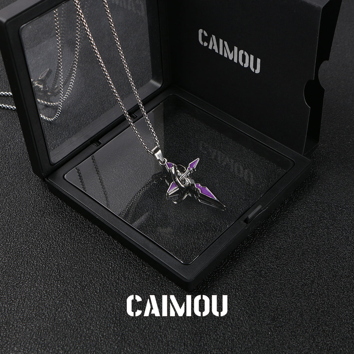 Single-ring cross necklace