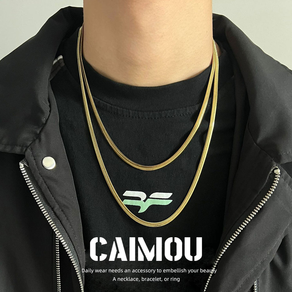 Flat Snake Chain Necklace