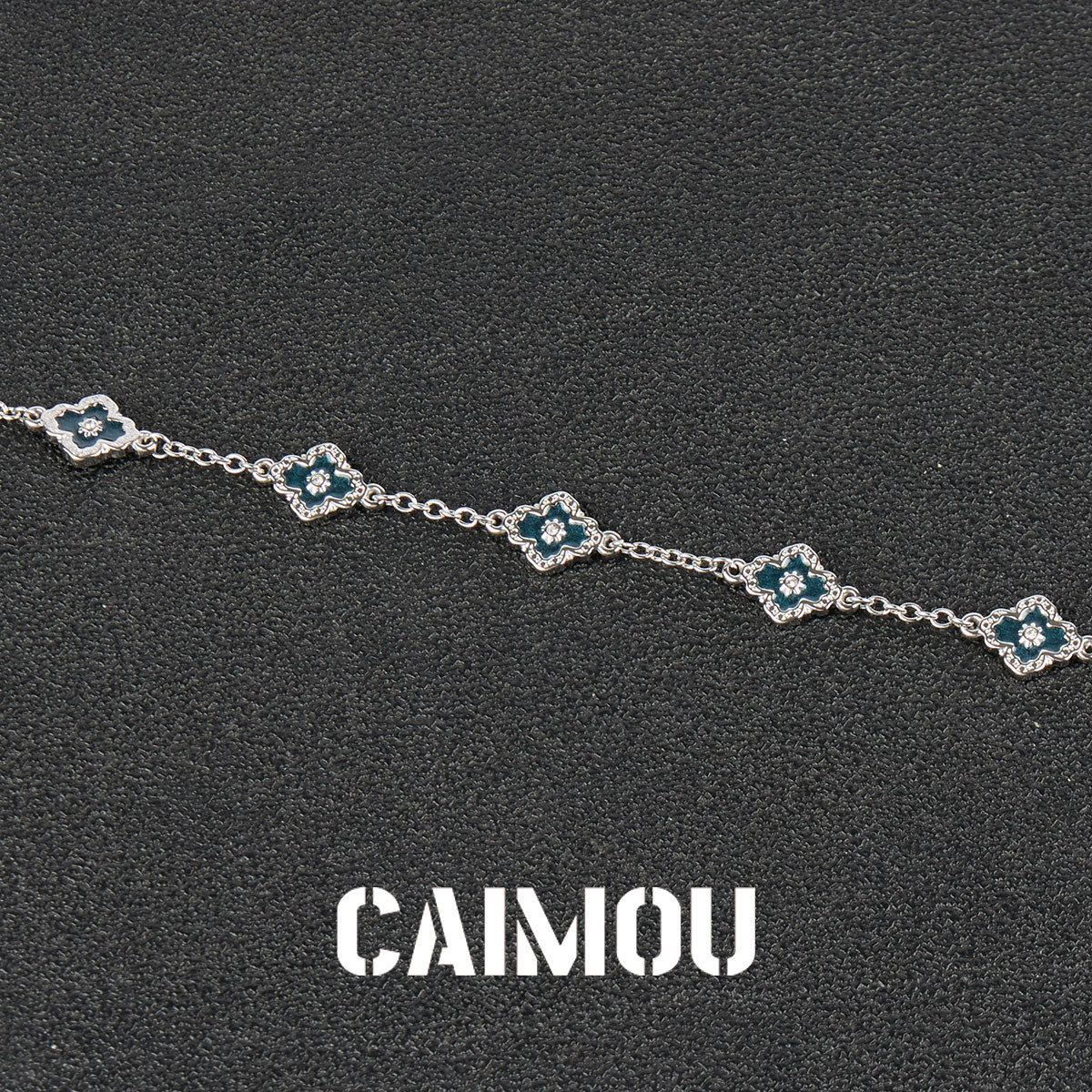 Stainless Steel Cross Flower Bracelet