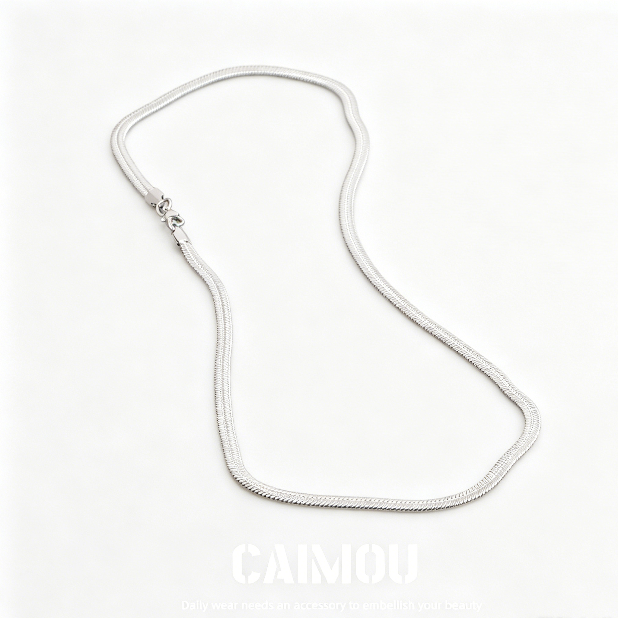 Flat Snake Chain Necklace