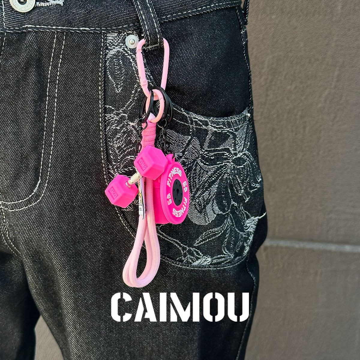 Dumbbell & Water‑Bottle Pant Chain