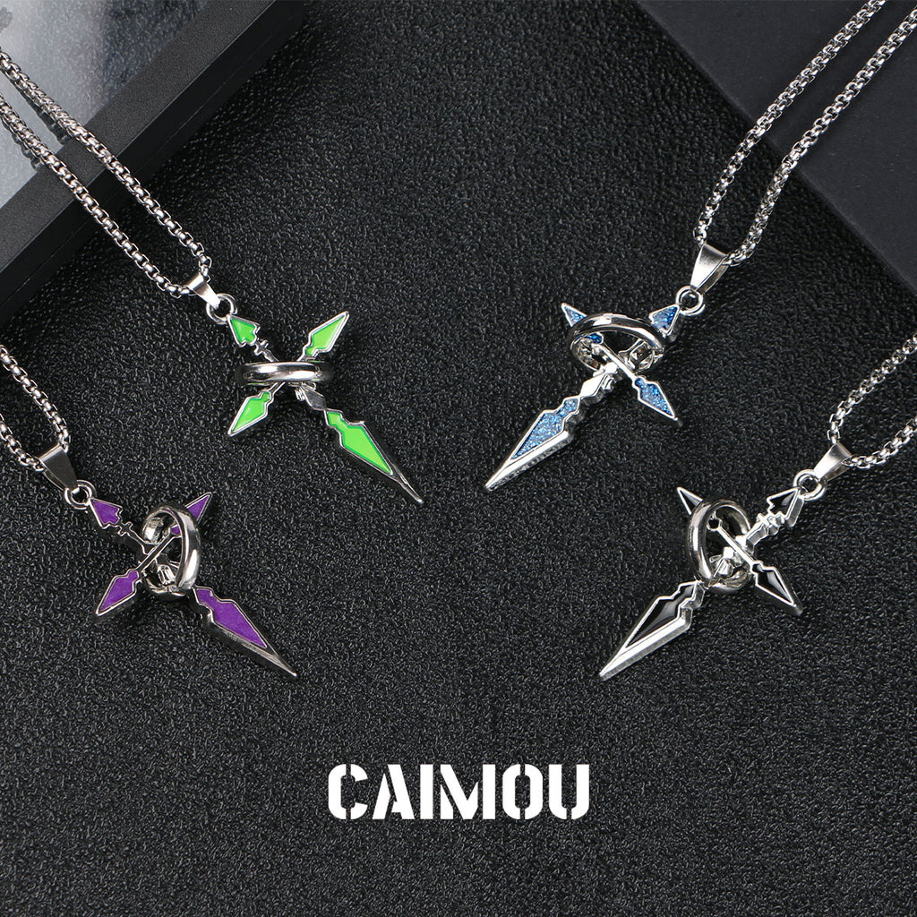 ✝️⭕Single-ring cross necklace