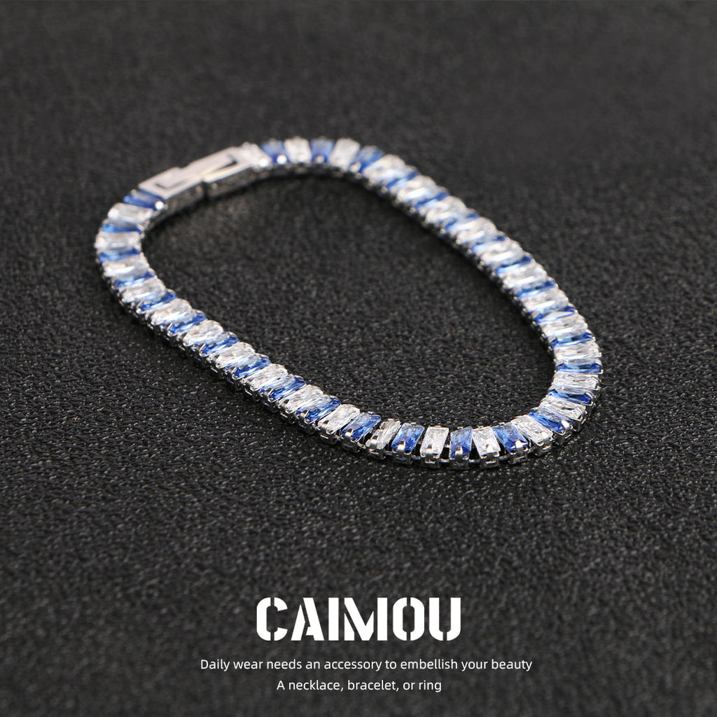 Full diamond zircon bracelet