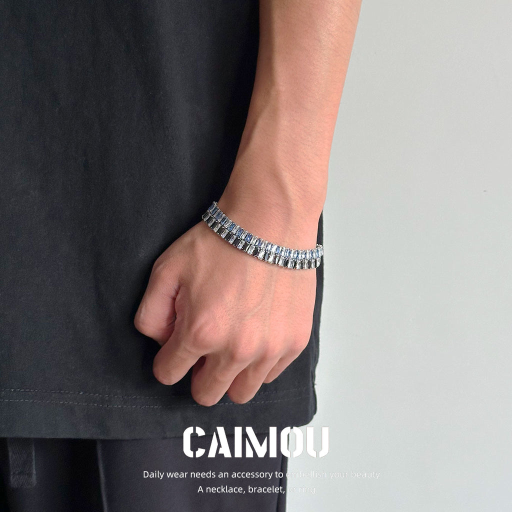 Full diamond zircon bracelet