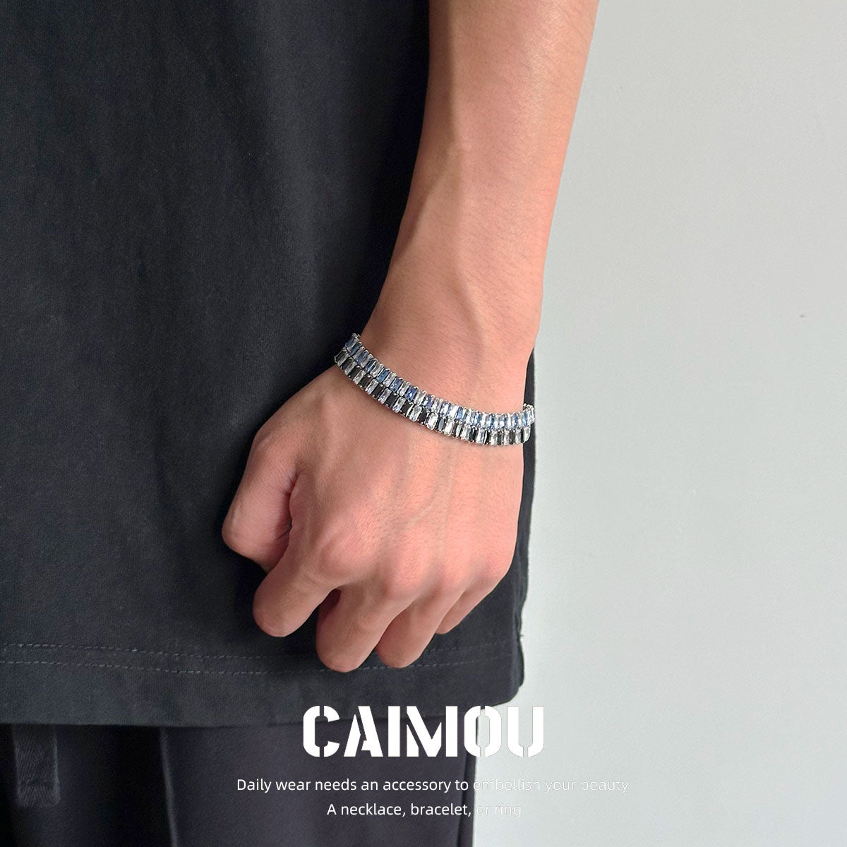 Full diamond zircon bracelet