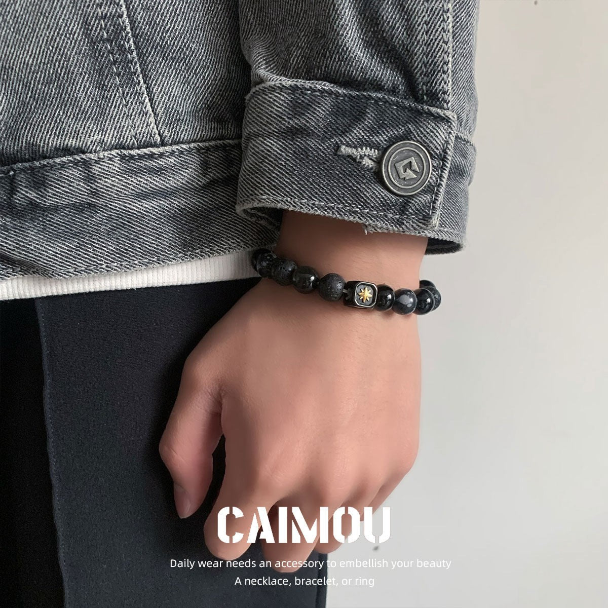Natural Stone Beaded Bracelet