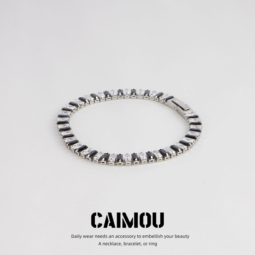 Full diamond zircon bracelet