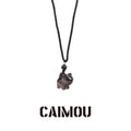 Silver Obsidian Kitten Necklace