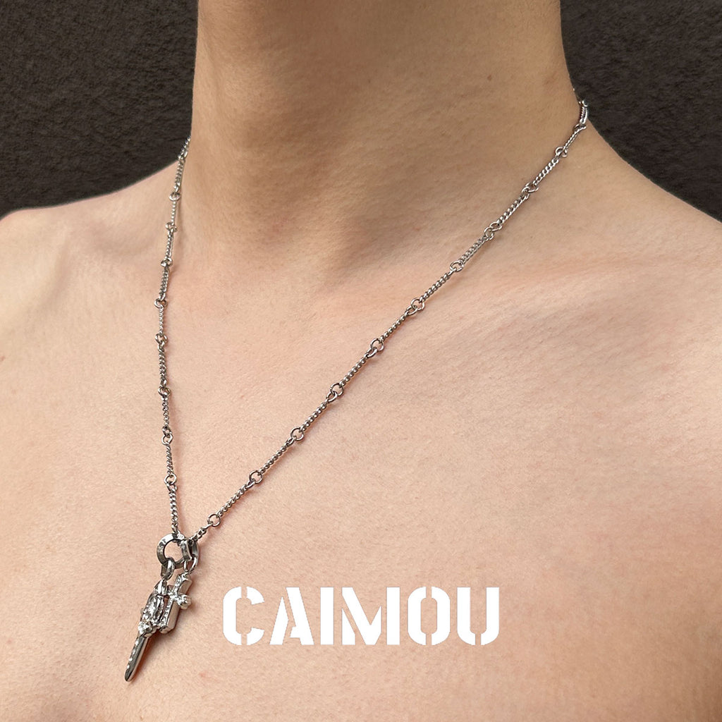 Sword & Cross Pendant Necklace