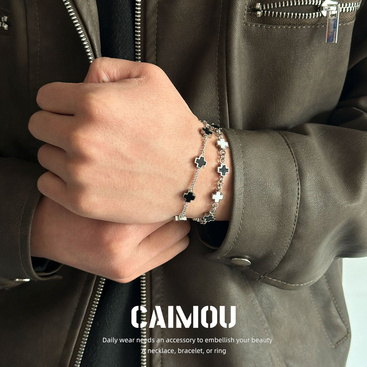 Sideways Cross Bracelet