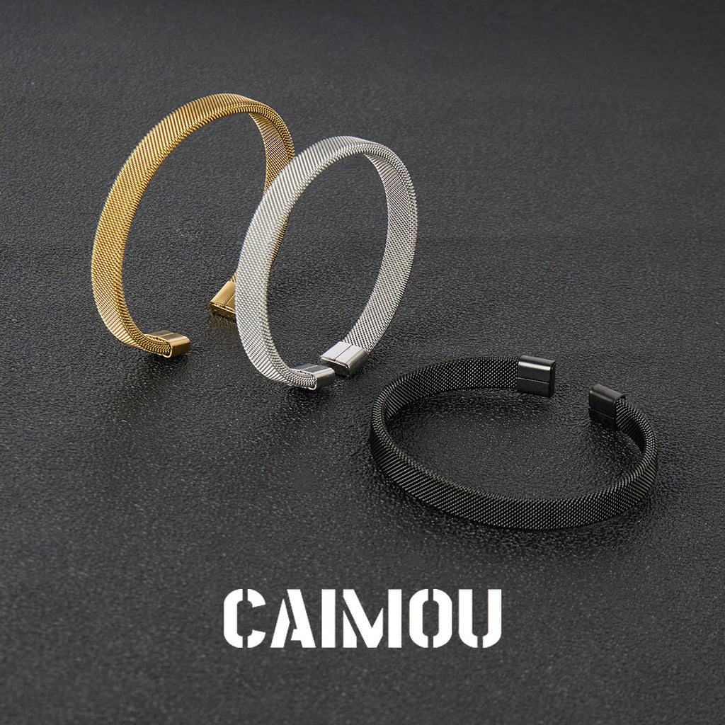 Mesh Grid Cuff Bangle