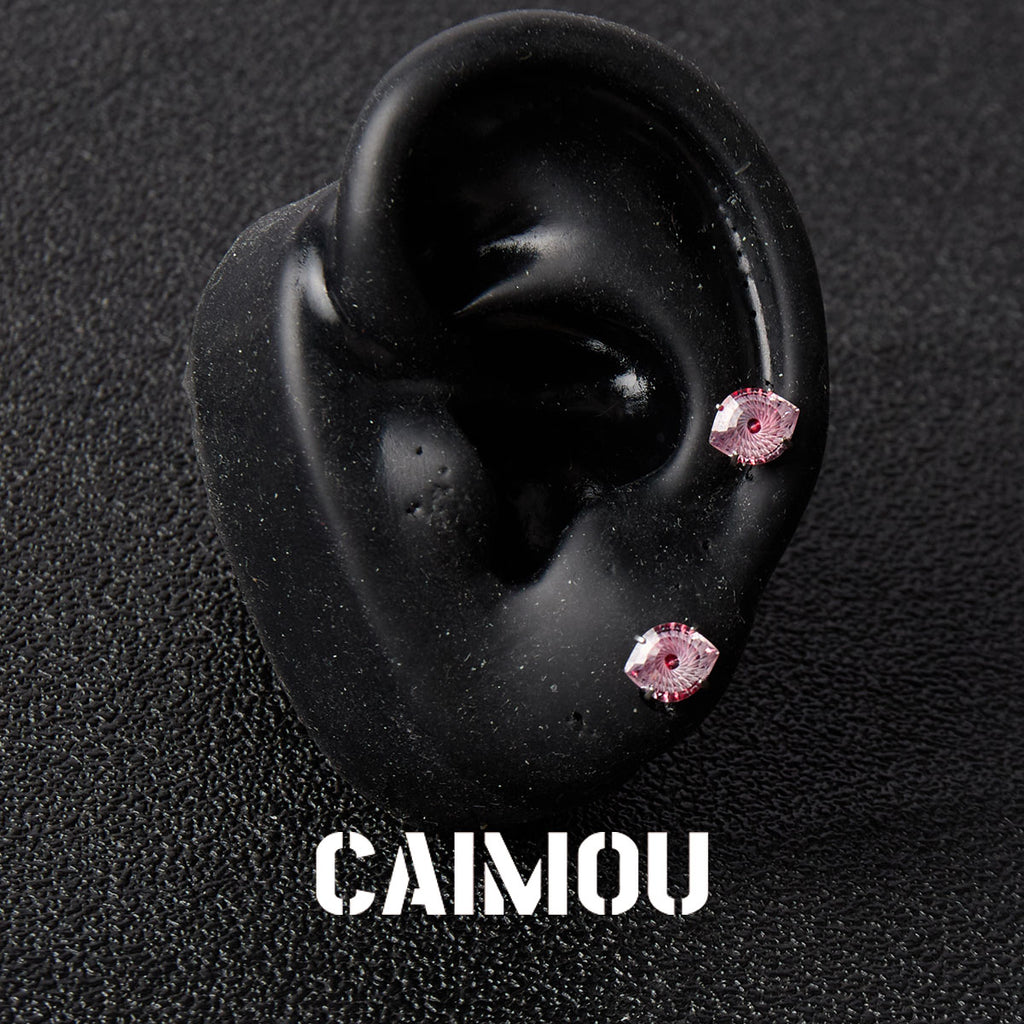 Evil Eye Zircon Stud Earrings