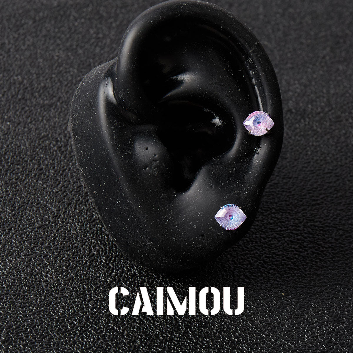 Evil Eye Zircon Stud Earrings