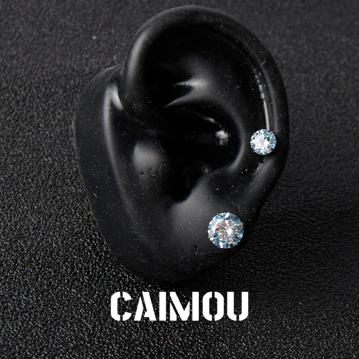 8 Hearts & 8 Arrows Round Zircon Stud Earrings