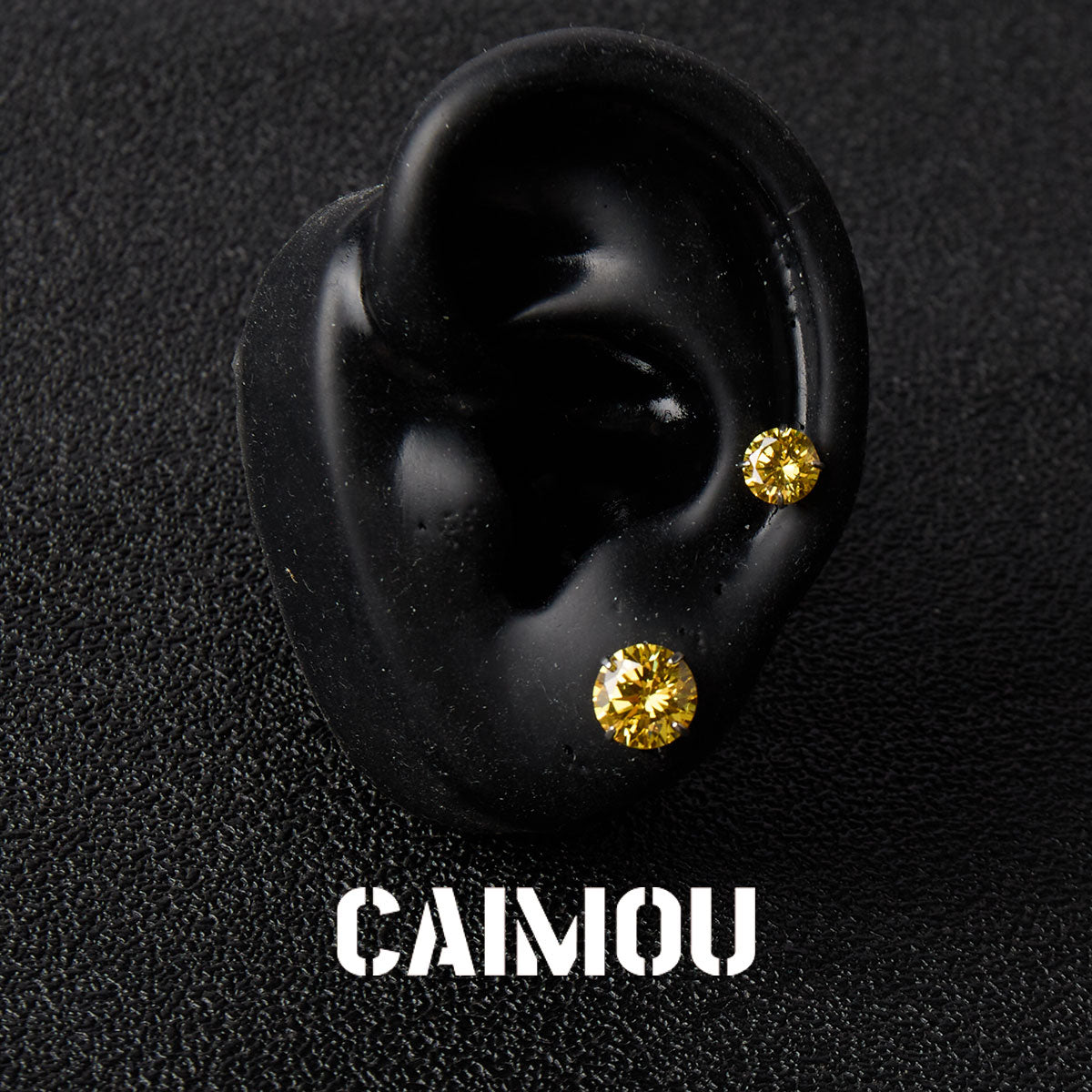 8 Hearts & 8 Arrows Round Zircon Stud Earrings