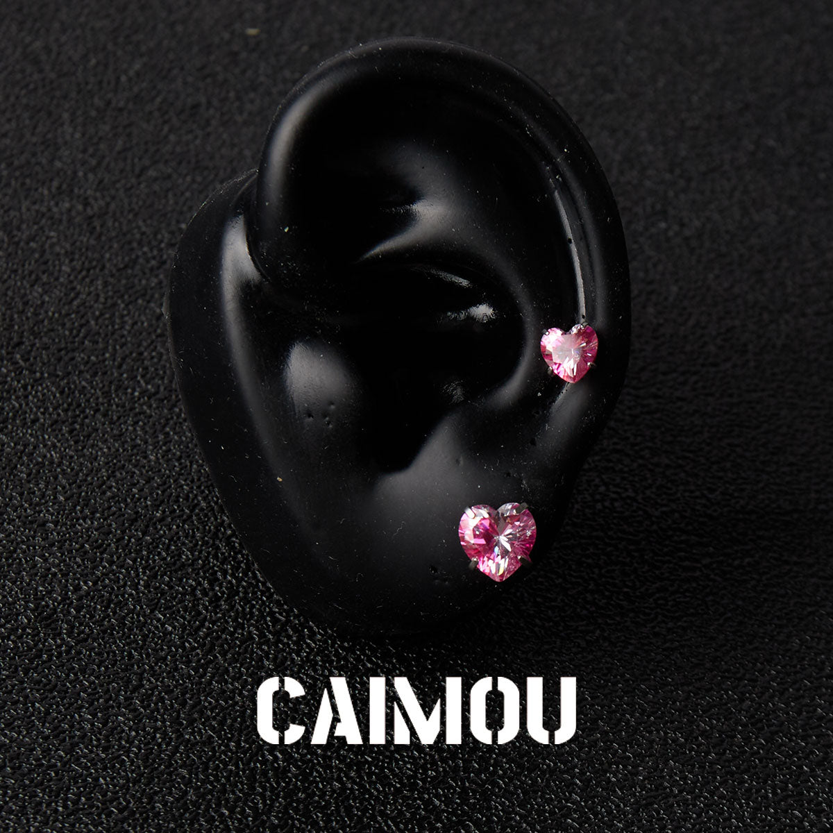 Heart Cubic Zirconia Stud Earrings