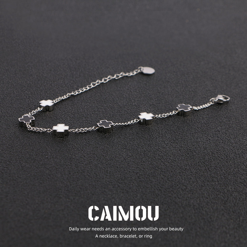 Sideways Cross Bracelet