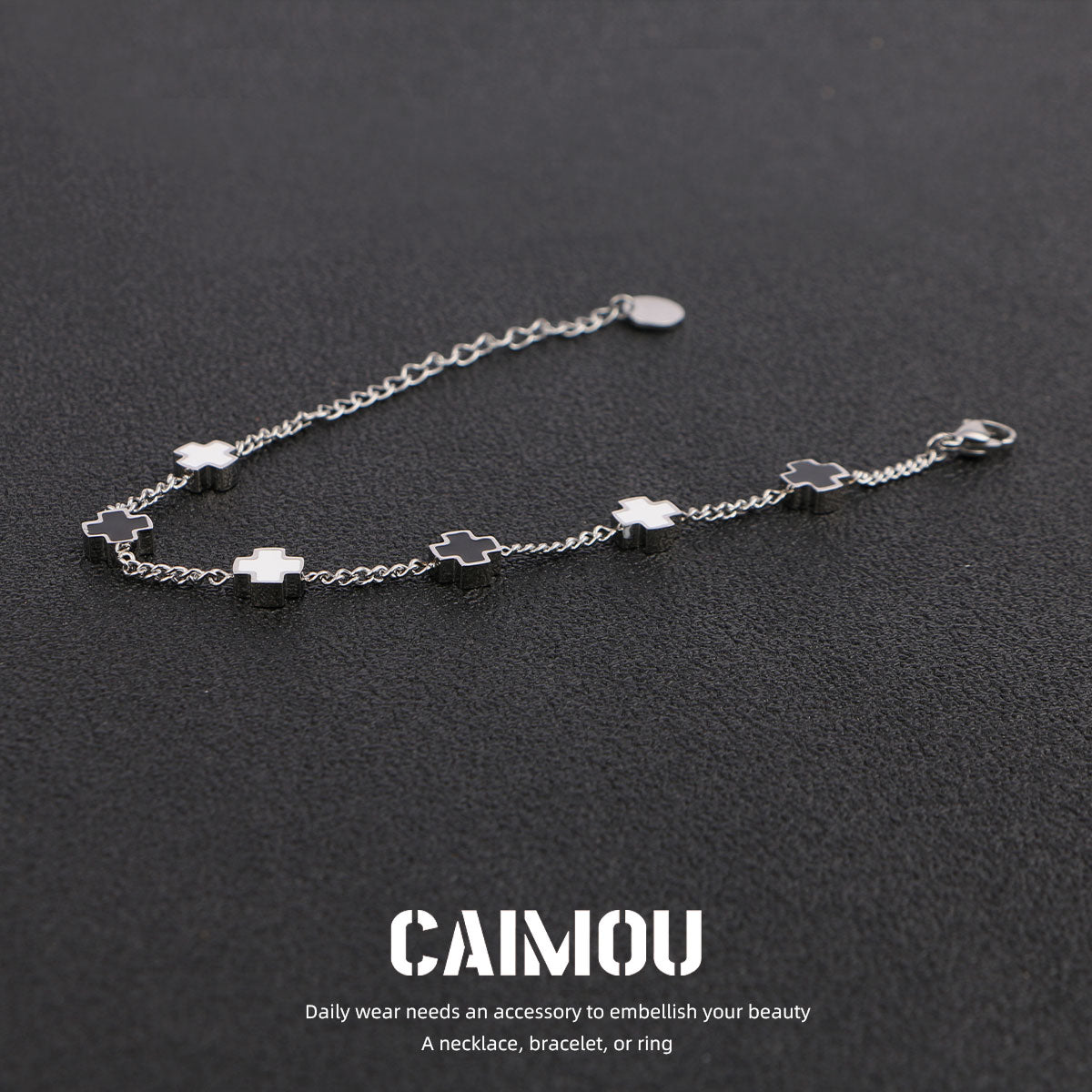 Sideways Cross Bracelet