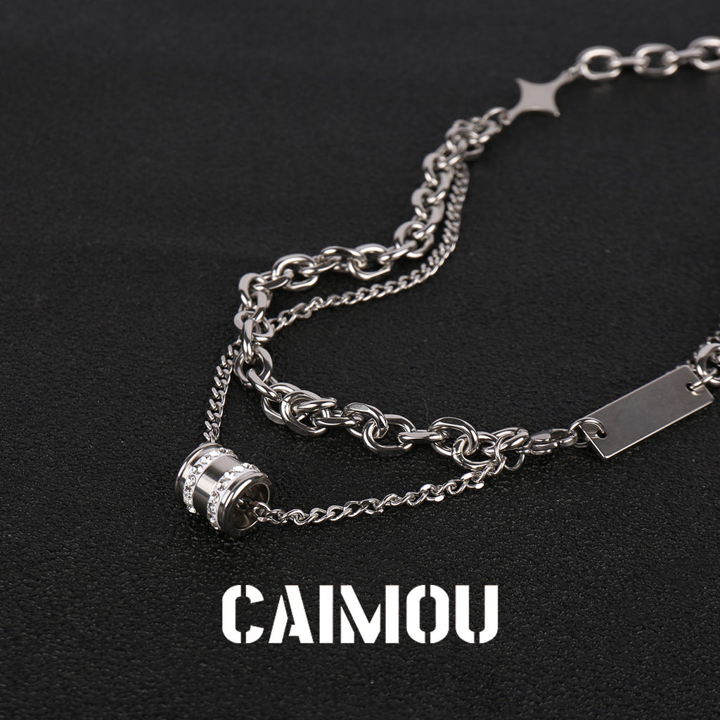 Hourglass Double Layer Necklace