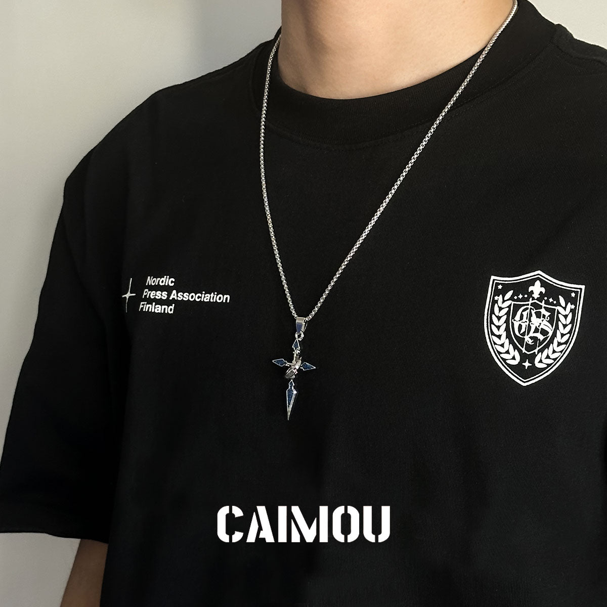 ✝️⭕Single-ring cross necklace
