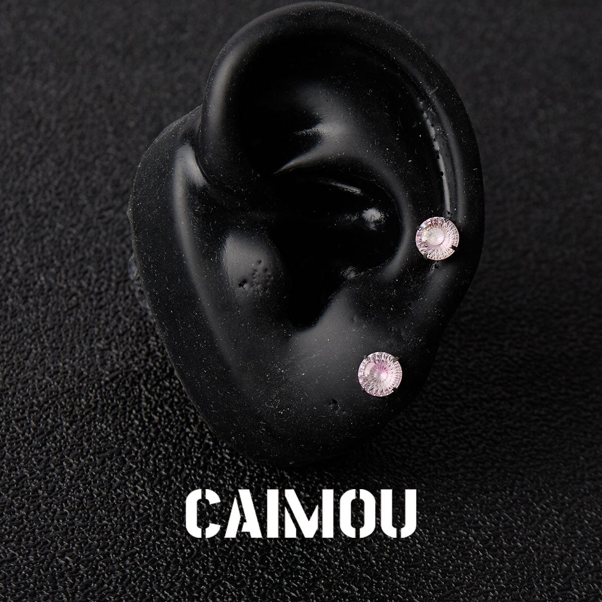 Ferris Wheel Cut Zircon Stud Earrings