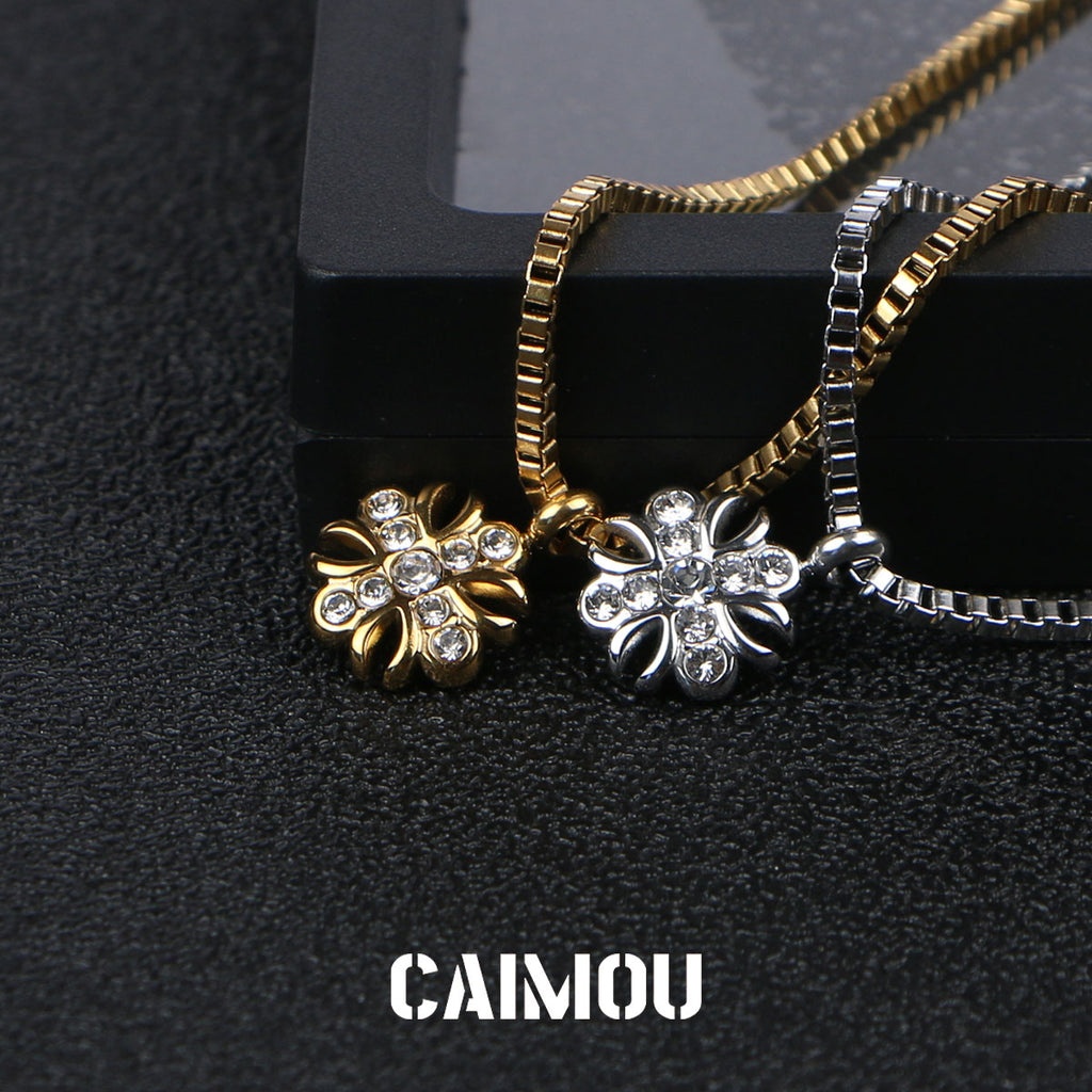 🌸✝️Cross flower necklace