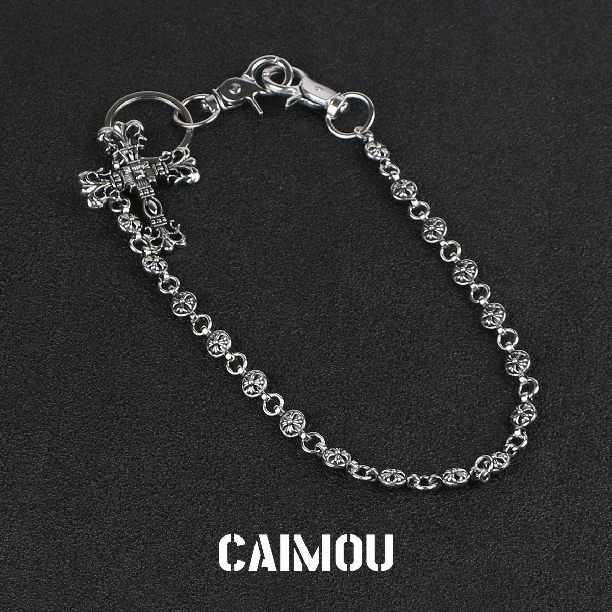 ⛓️✝️Openwork cross-shaped trouser chain