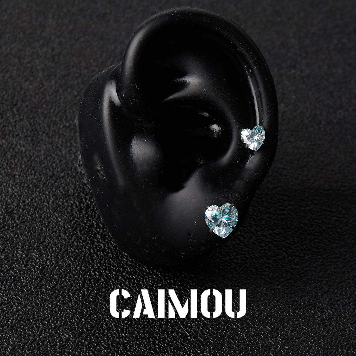 Heart Cubic Zirconia Stud Earrings