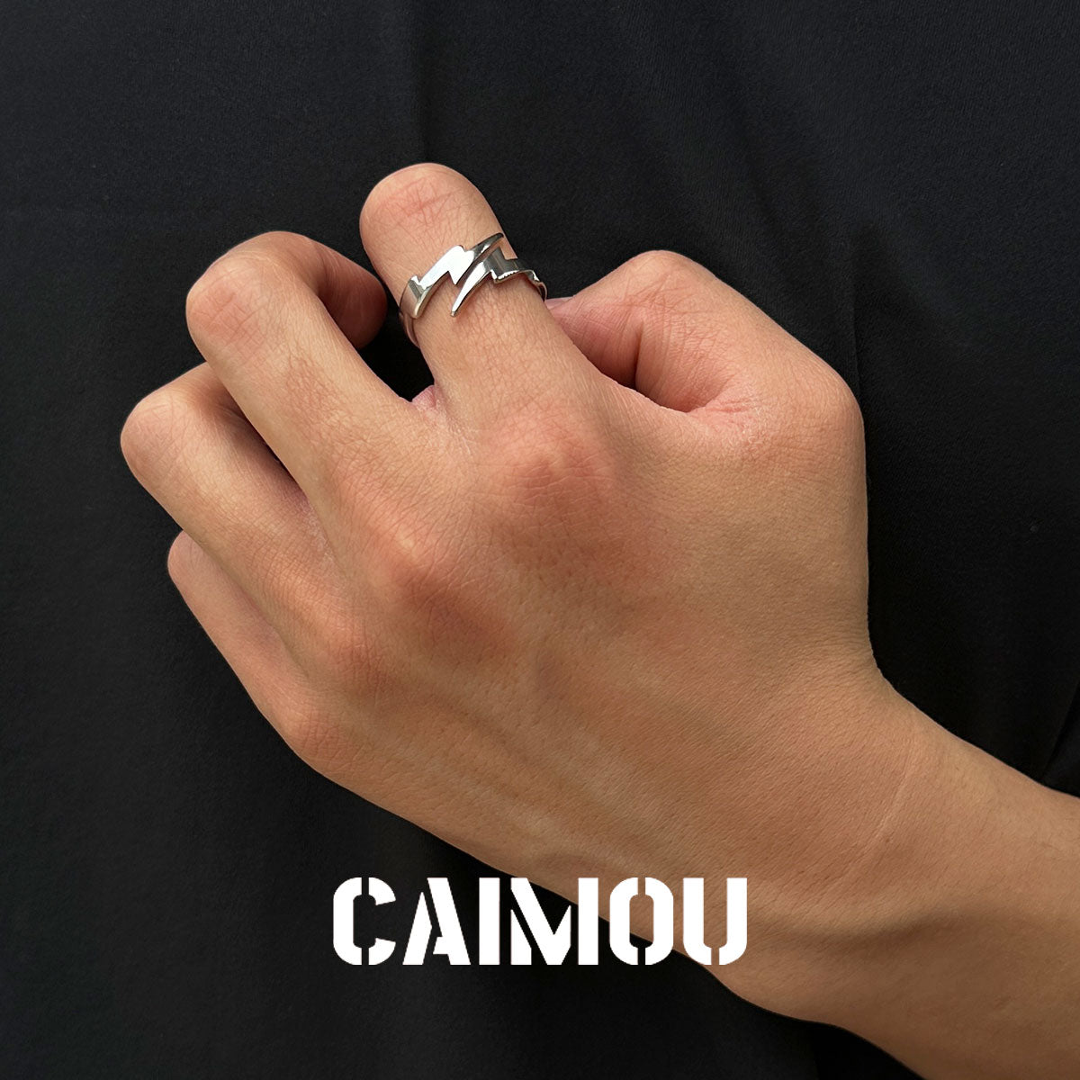 Lightning Open Adjustable Ring