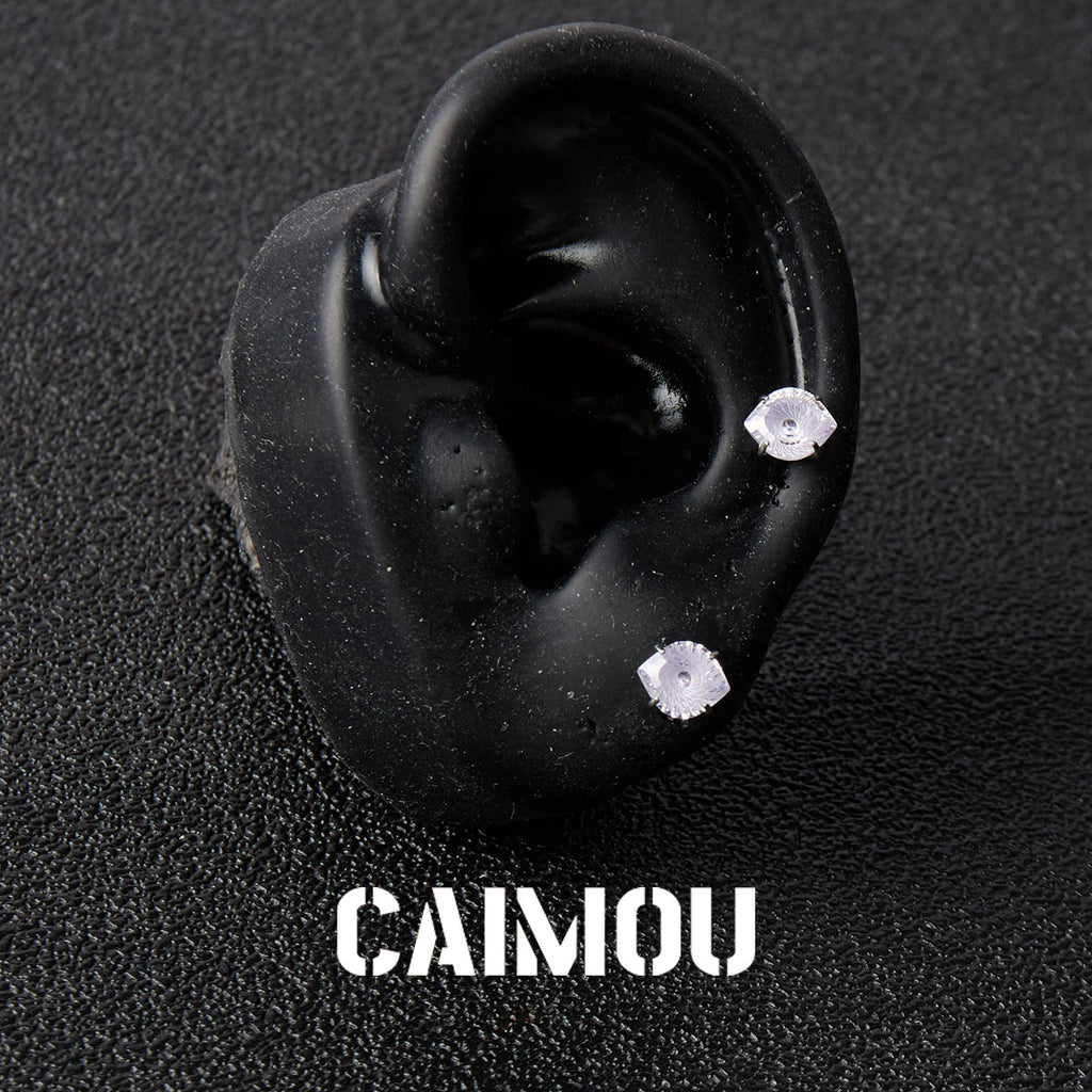 Evil Eye Zircon Stud Earrings